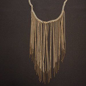 Long Gold Chain Layered Necklace